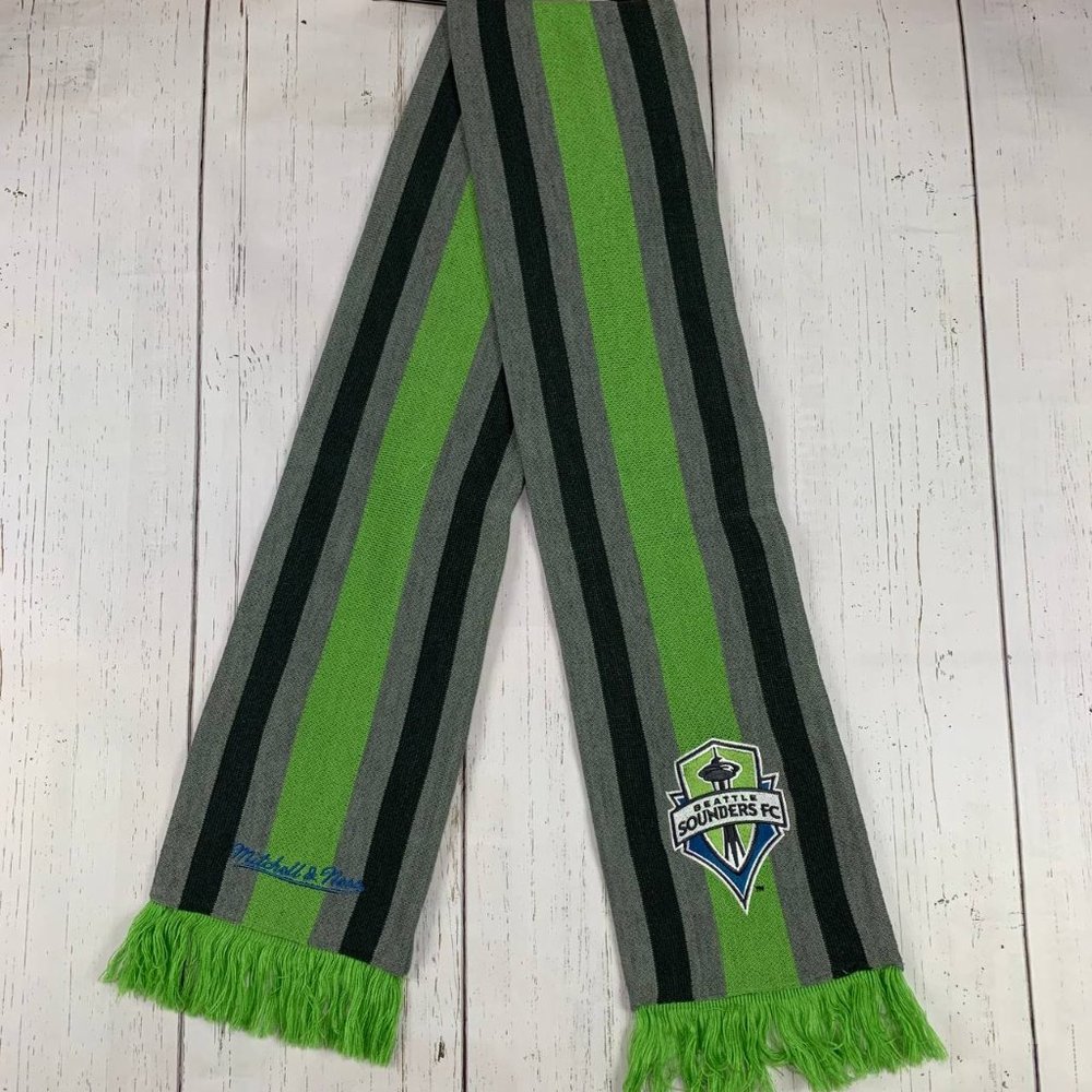 Seattle Sounders FC MLS Mitchell & Ness Green Scarves & Wraps New
